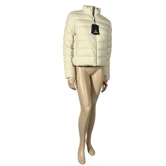 Mackage Women's Off-White Puffer Cashmere Wool Jacket - Picture 4 of 16